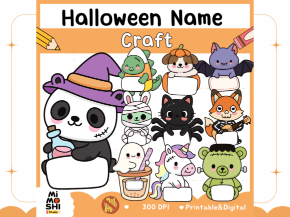 Download Halloween Name Craft Cute Animal Name - Craft Collection
